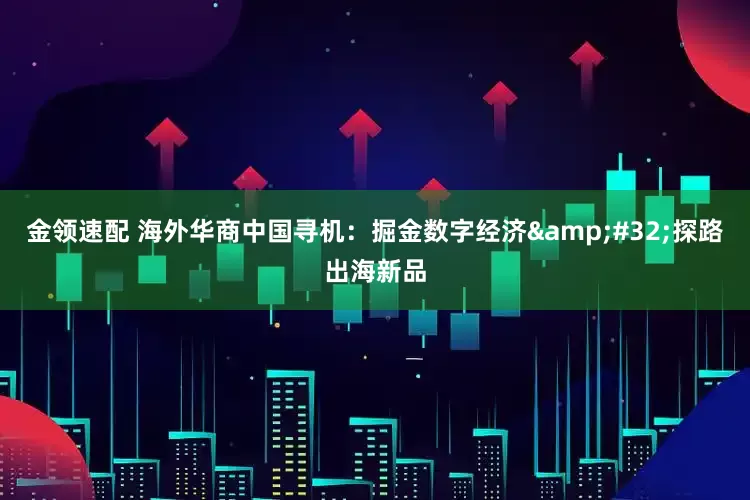 金領(lǐng)速配 海外華商中國尋機(jī)：掘金數(shù)字經(jīng)濟(jì) 探路出海新品