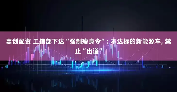嘉創(chuàng)配資 工信部下達“強制瘦身令”: 不達標的新能源車, 禁止“出道”